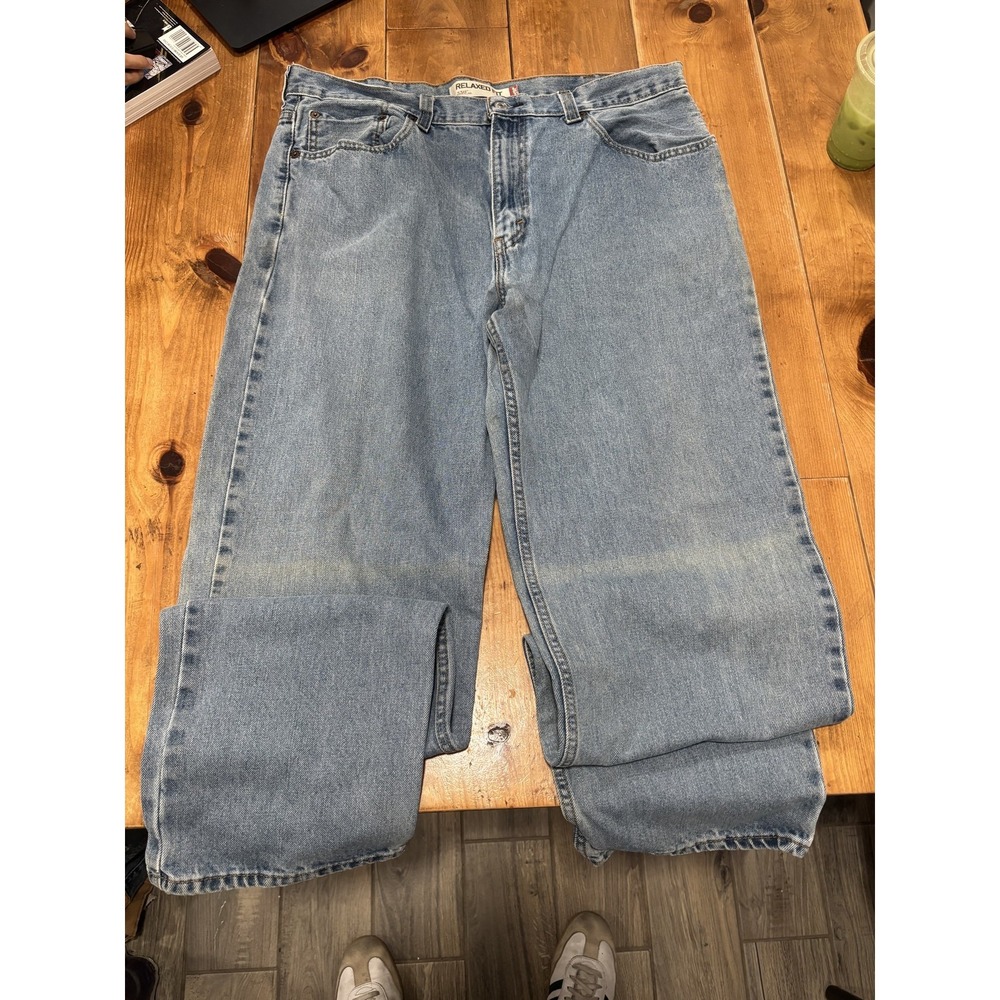 Levi's 550 Relaxed Fit Men's Jeans Size 38x36 Light Wash Denim Cotton